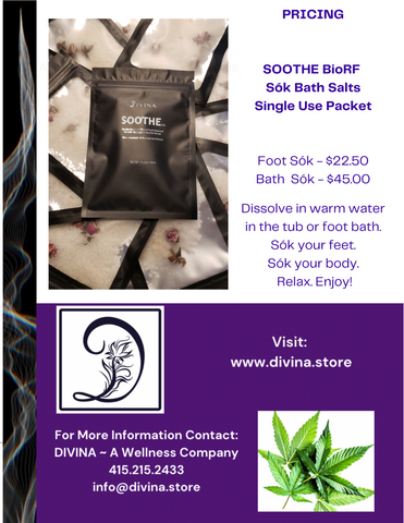 04 SOOTHE BioRF Bath Salts (Foot Soak) – DIVINA Skincare & Botanicals